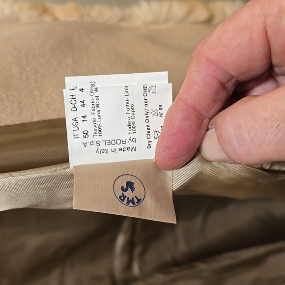 Cinzia Rocca Wool Coat with Chinchilla trim nwot - Picture 4 of 9